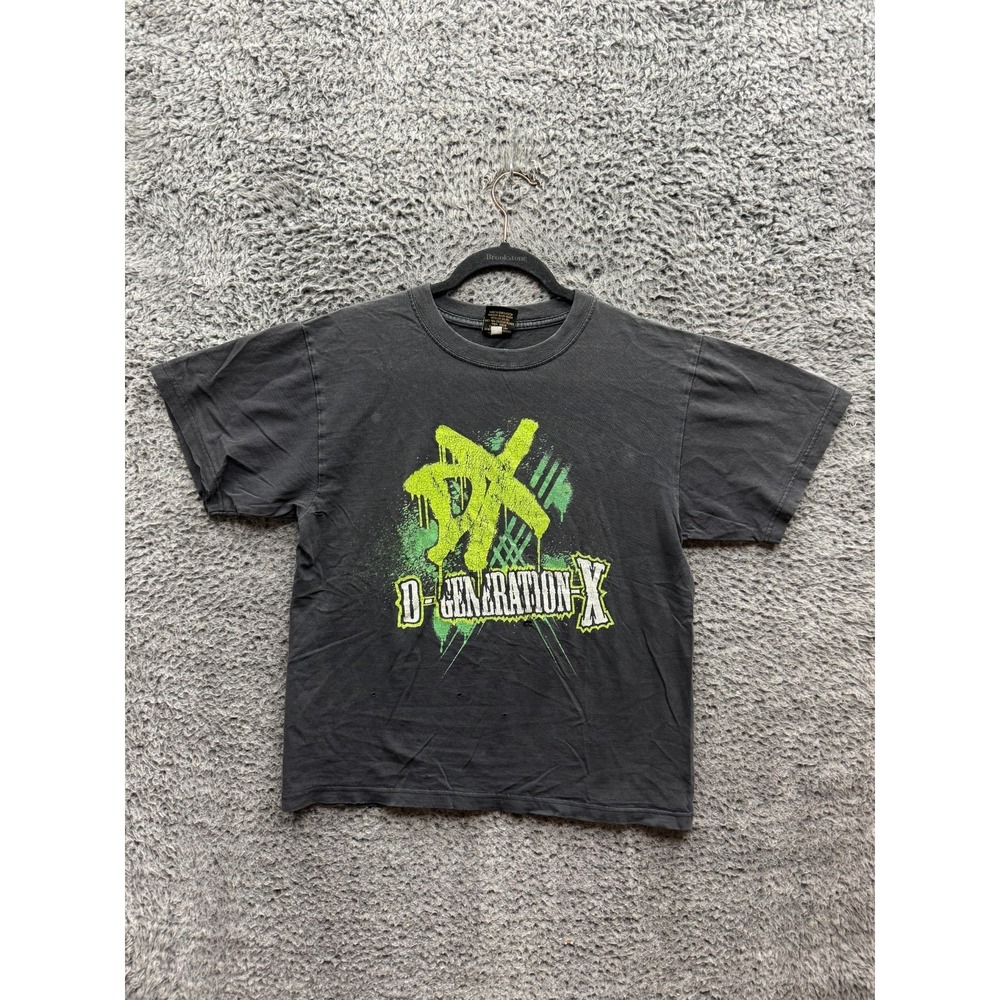 Vintage Y2k WWE D-Generation X Graphic Short Sleeve T-Shirt Black Mens Size M